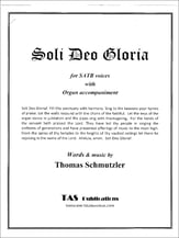 Soli Deo GLoria SATB choral sheet music cover